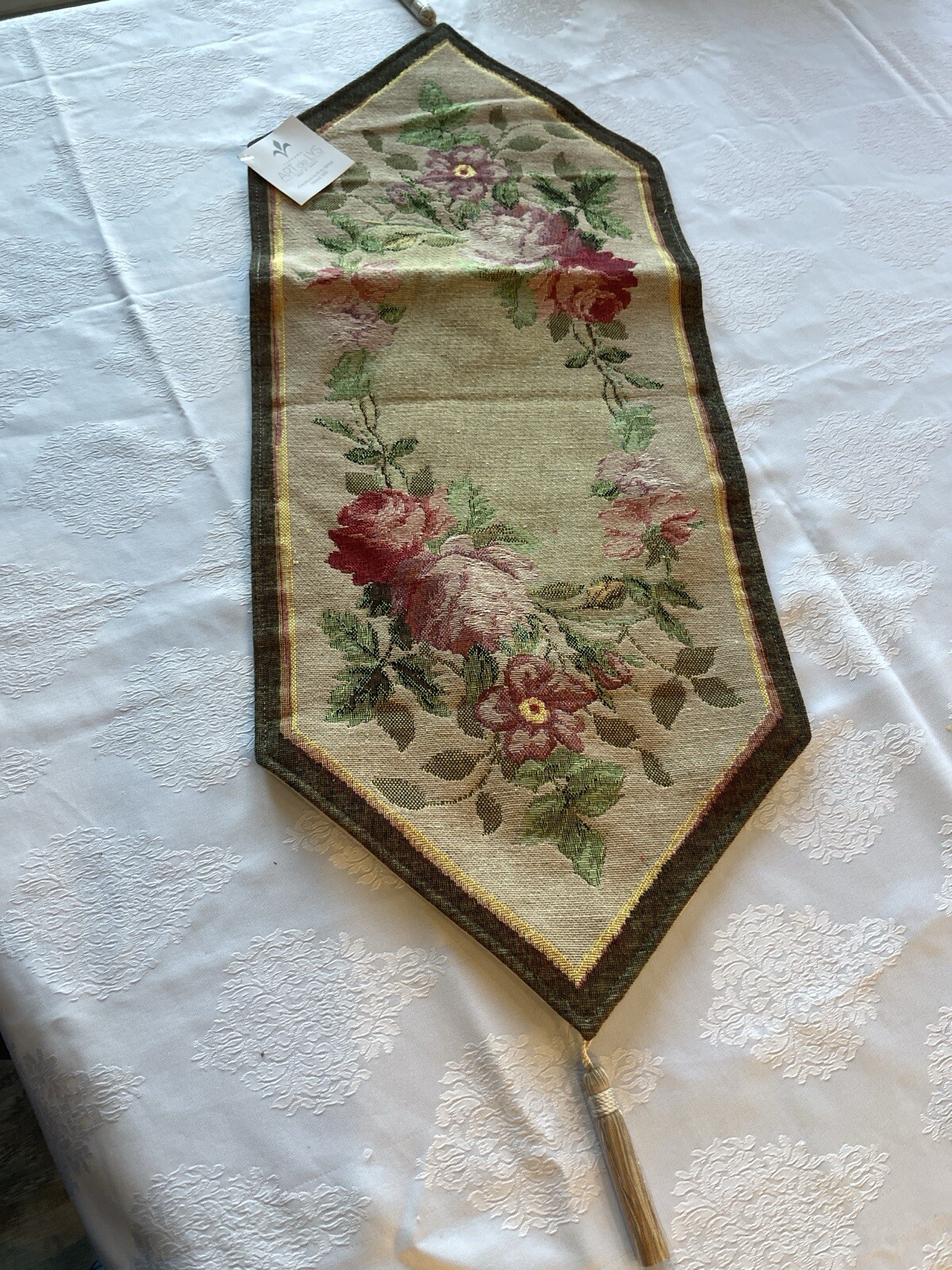 Art de Lys flower Tapestry 32 inches long new in plastic