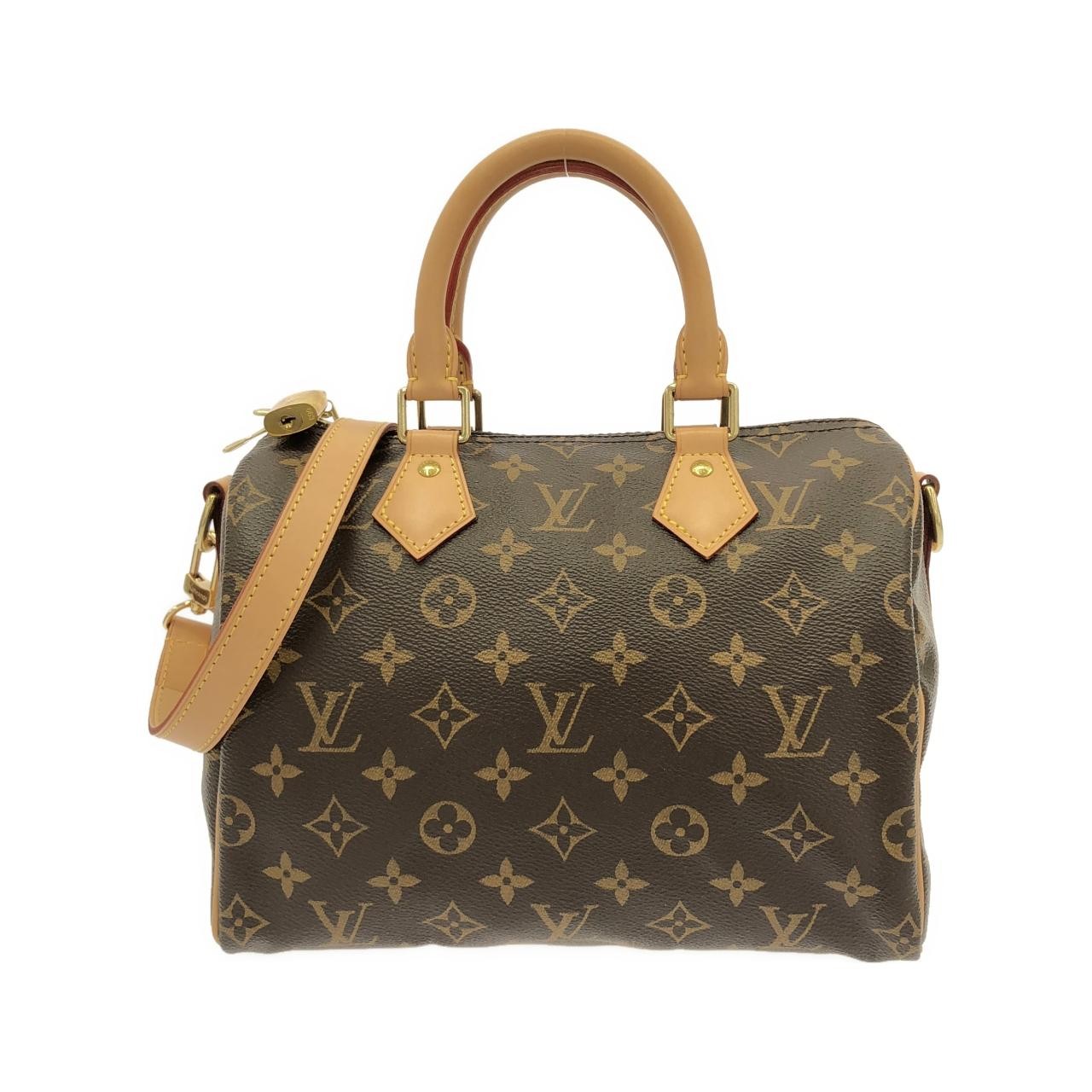 Authentic Louis Vuitton Monogram Speedy Bandoulière 25 M41113 Boston Bag #2…
