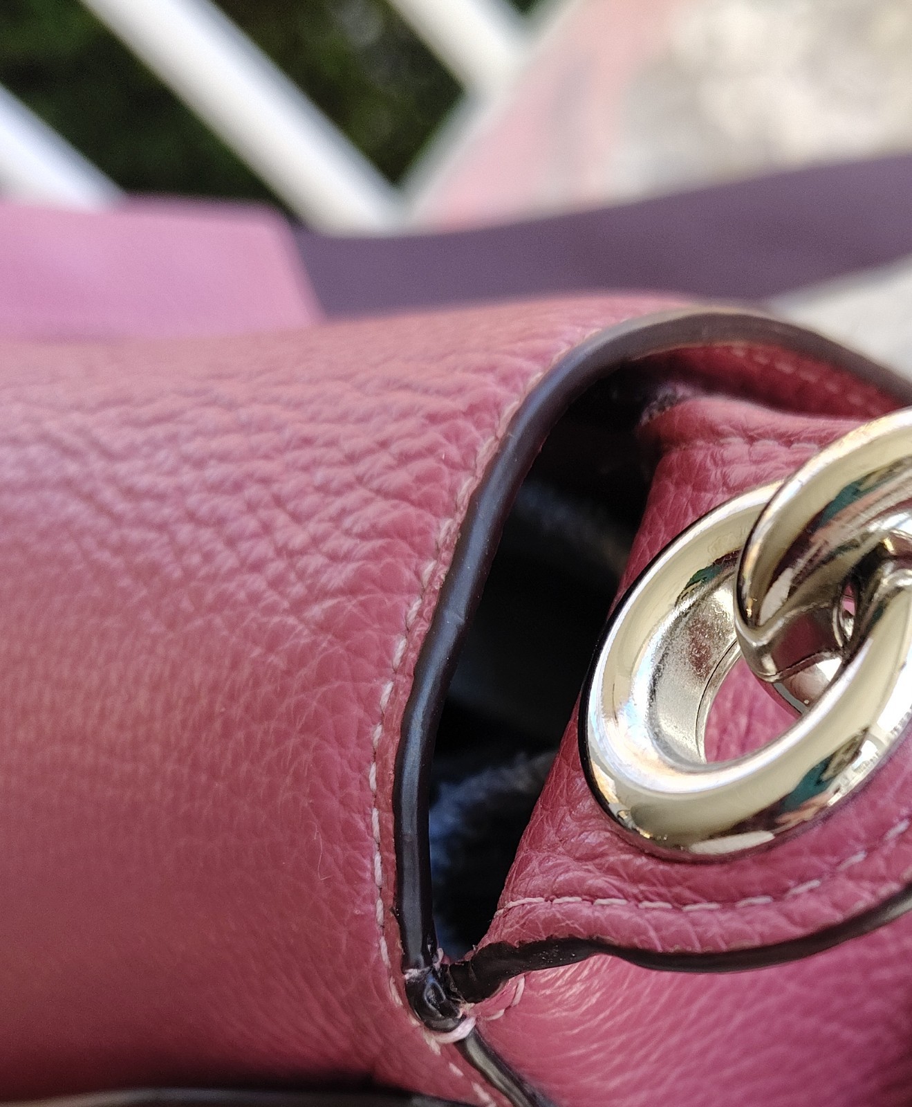 Coach F72703 Jes Horse & Carriage Logo Embossed Pink Leather Crossbody