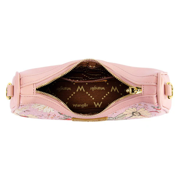 Wrangler Floral Print Braided Hobo Bag