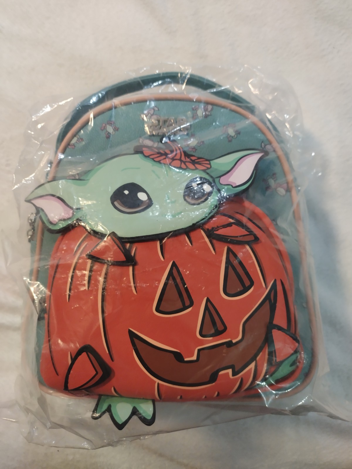 Grogu Baby Yoda Halloween Mini Backpack From Bioworld