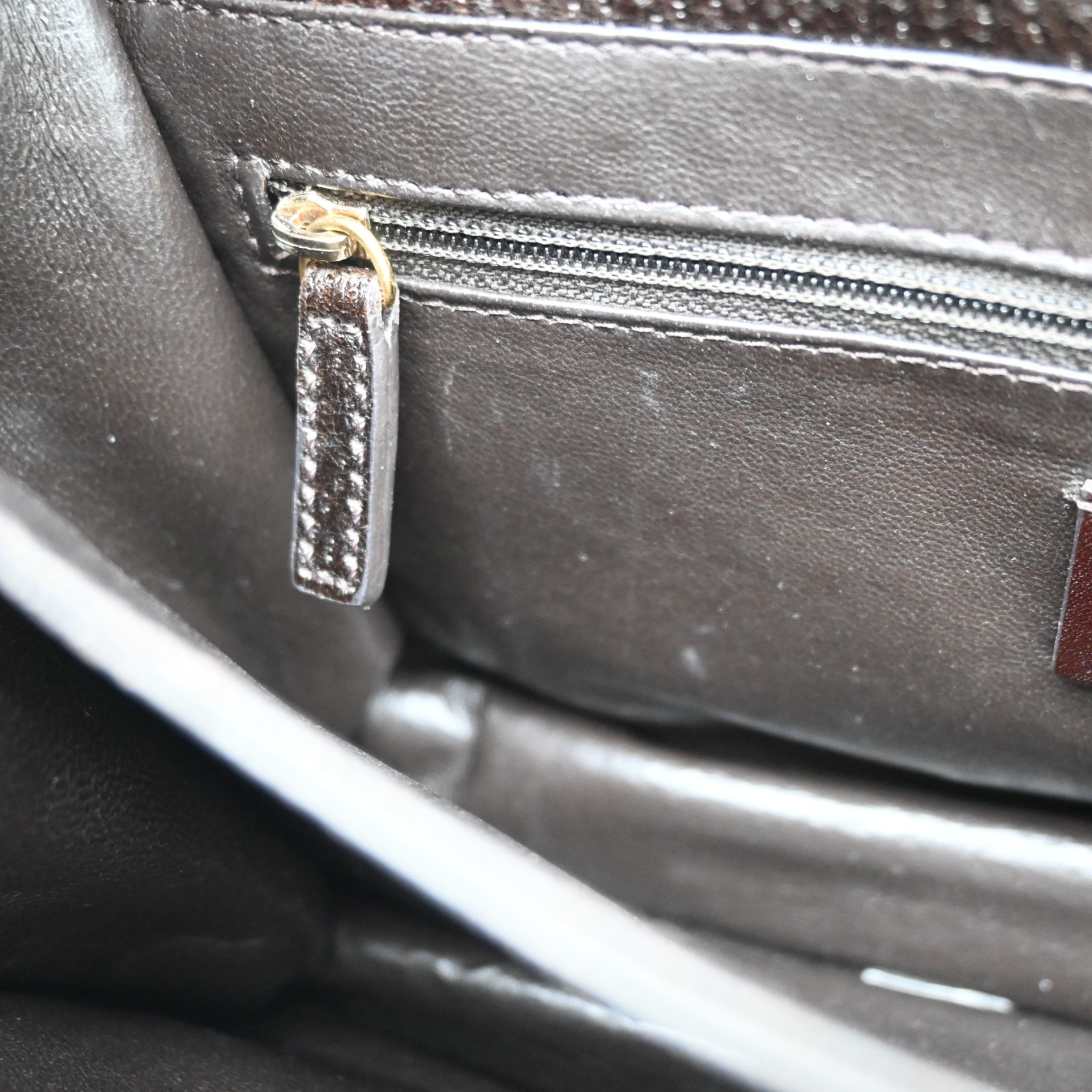 Fendi Classico No.1 Brown Leather Crossbody Messenger Satchel Bag