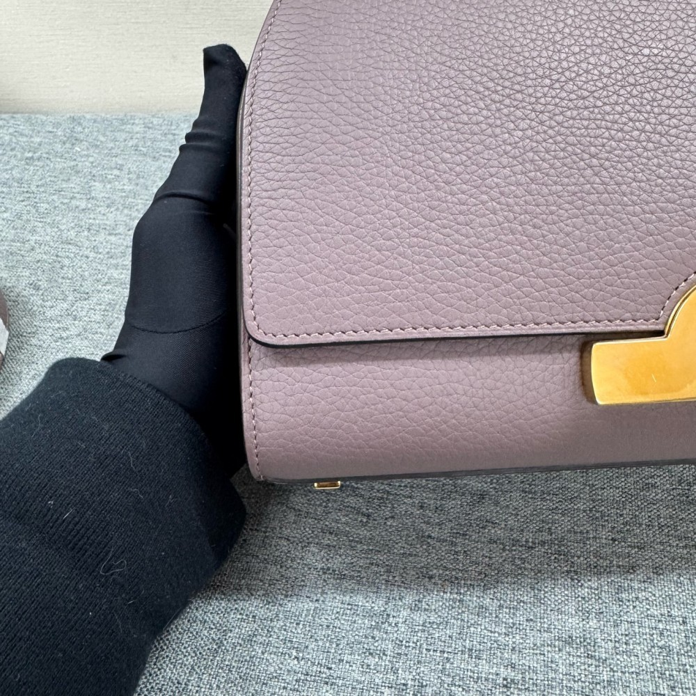 Moynat REJANE Medium, bottom length 26, grayish-purple
