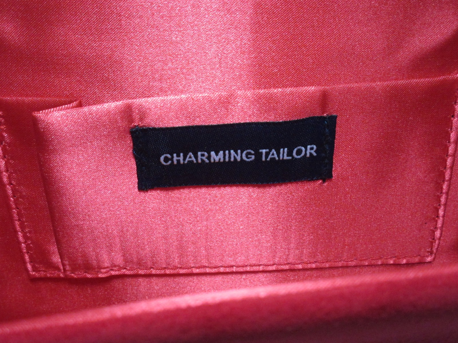Charming Tailor Red & Gold Evening Clutch Purse