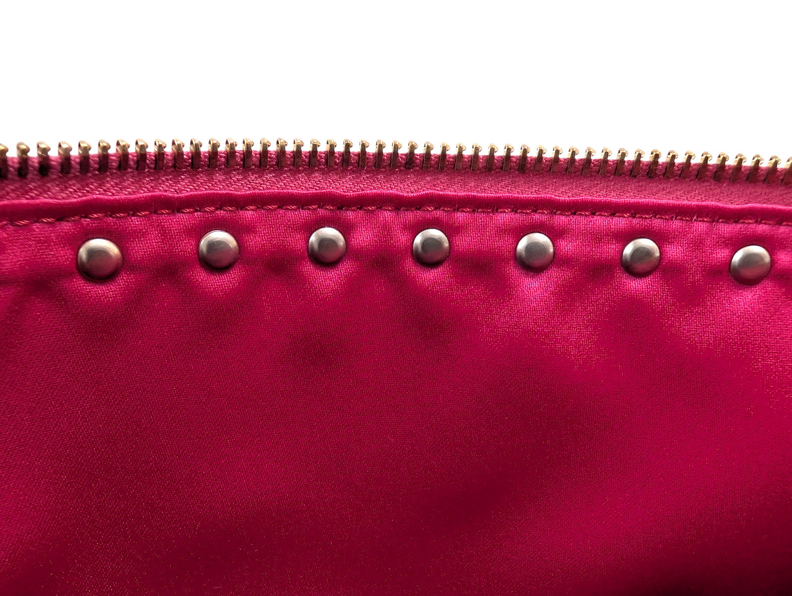 VALENTINO GARAVANI Clutch Bag Rock Stud Leather Purse Pink　*Rank A*