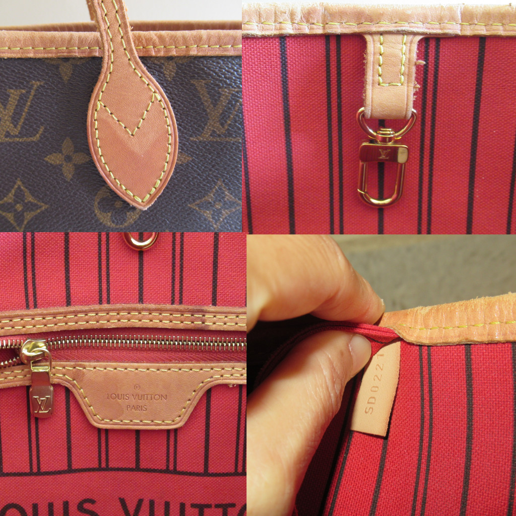 2021 Louis Vuitton Monogram Red Neverfull MM Shoulder Bag + POUCH $2240+TAX