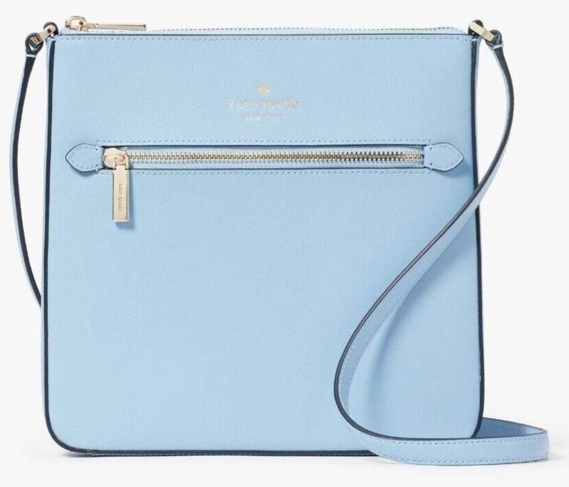 Kate Spade Sadie North South Crossbody Celeste Blue Leather K7379 NWT $299 FS