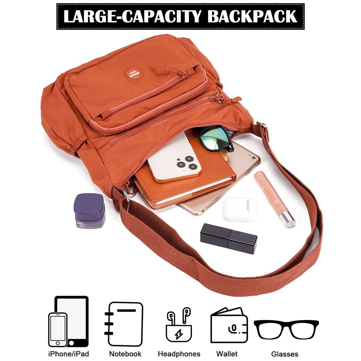 Women Ladies Crossbody Waterproof Shoulder Bag Purse Handbag Messenger Satchel