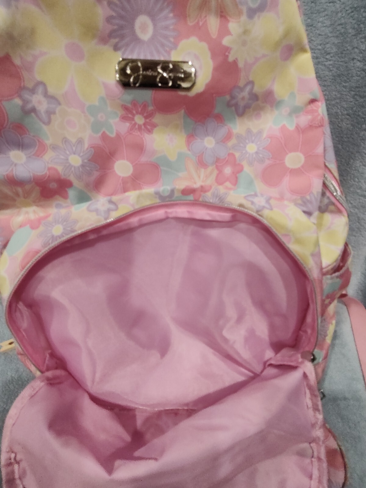 Jessica Simpson Pink Floral Backpack