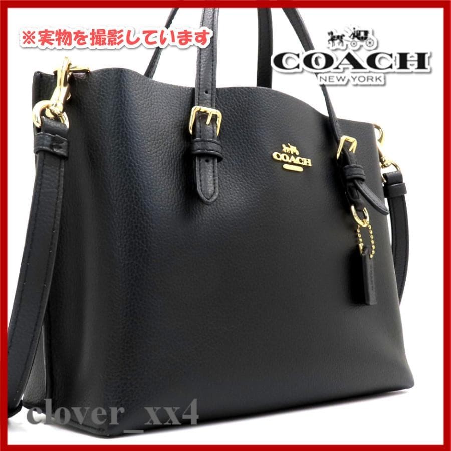 Condition Coach 2way Shoulder Bag Molly Black Leather