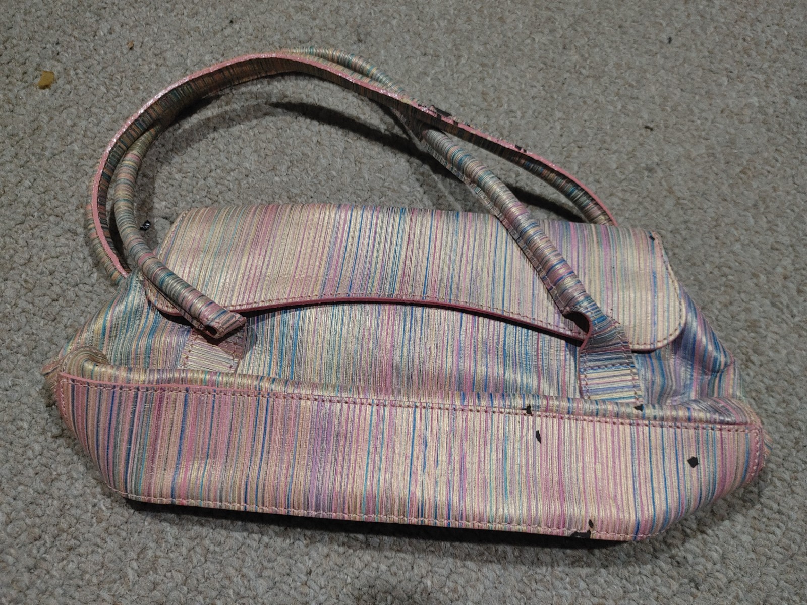 Maurizio Taiuti Italian Leather Women’s Hand Bag Multi Color