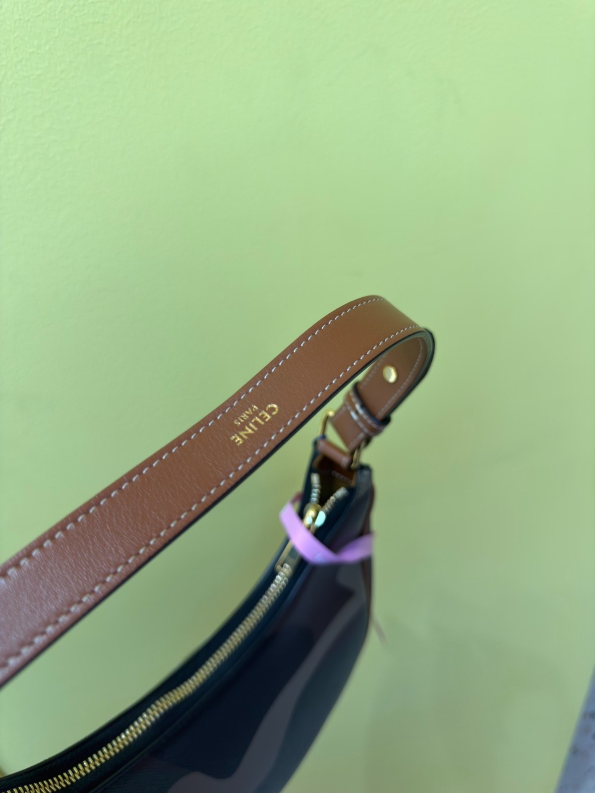 Celine Camo Pea Moon Underarm Bag