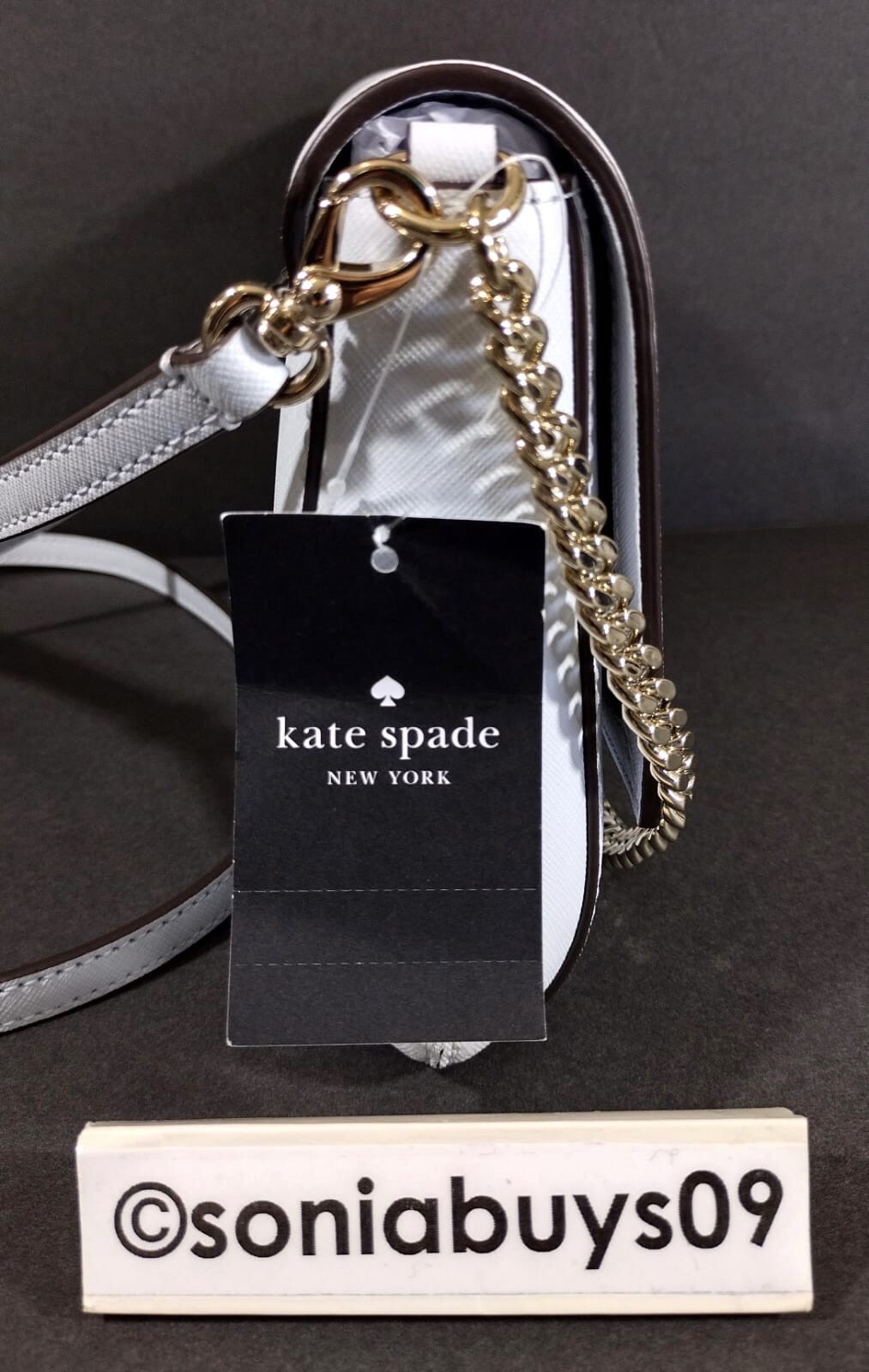 Kate Spade Laurel Way Greer Crossbody Leather Bag, WKRU6687, Pale Sapph