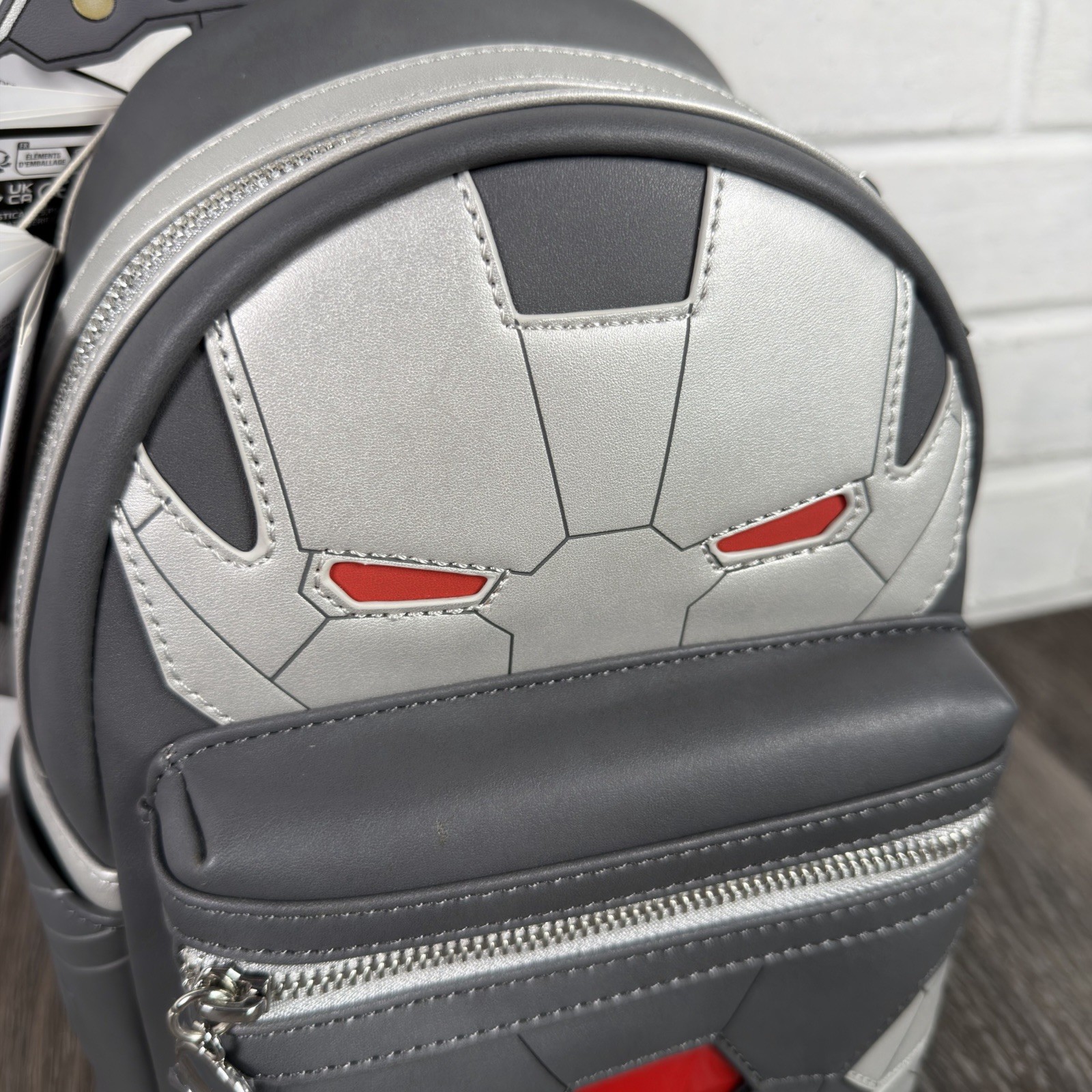 Loungefly Marvel Light Up War Machine Iron Man Cosplay Mini Backpack NWT