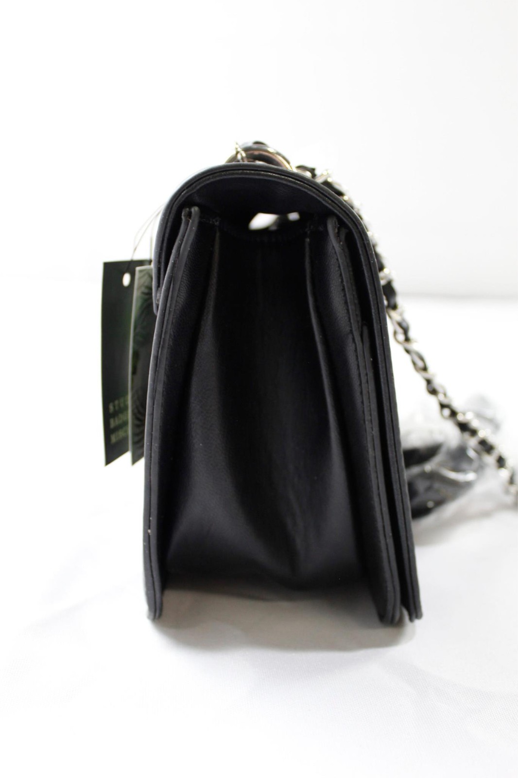 Studio Badgley Mischka Women’s Pearl Detail Quilted Crossbody BE5 Black One Size