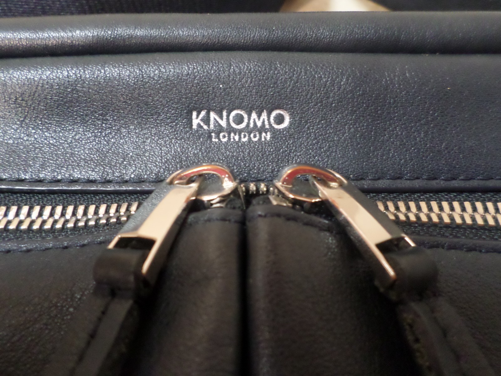 KNOMO London 2-Way Crossbody Bag Navy Blue