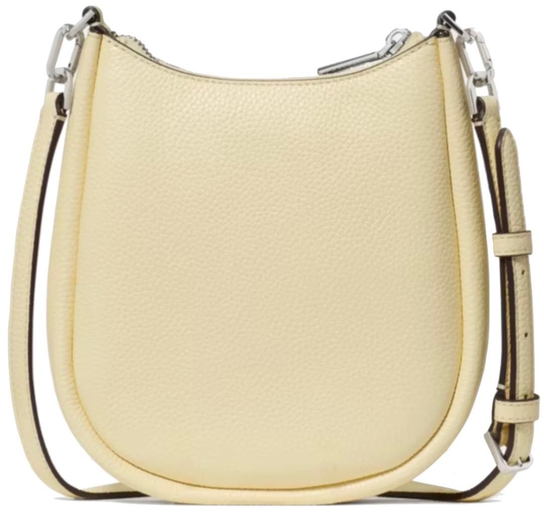 KATE SPADE KAYLA SMALL CROSSBODY LEATHER BAG KL805 LEMON FONDANT NWT $299