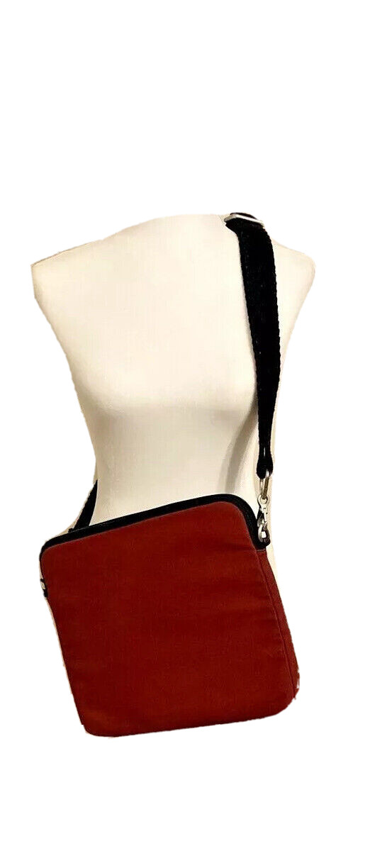Lucky Brand Burgandy Laptop Bag Maroon Crossbody Strap 14.5″ X 12″
