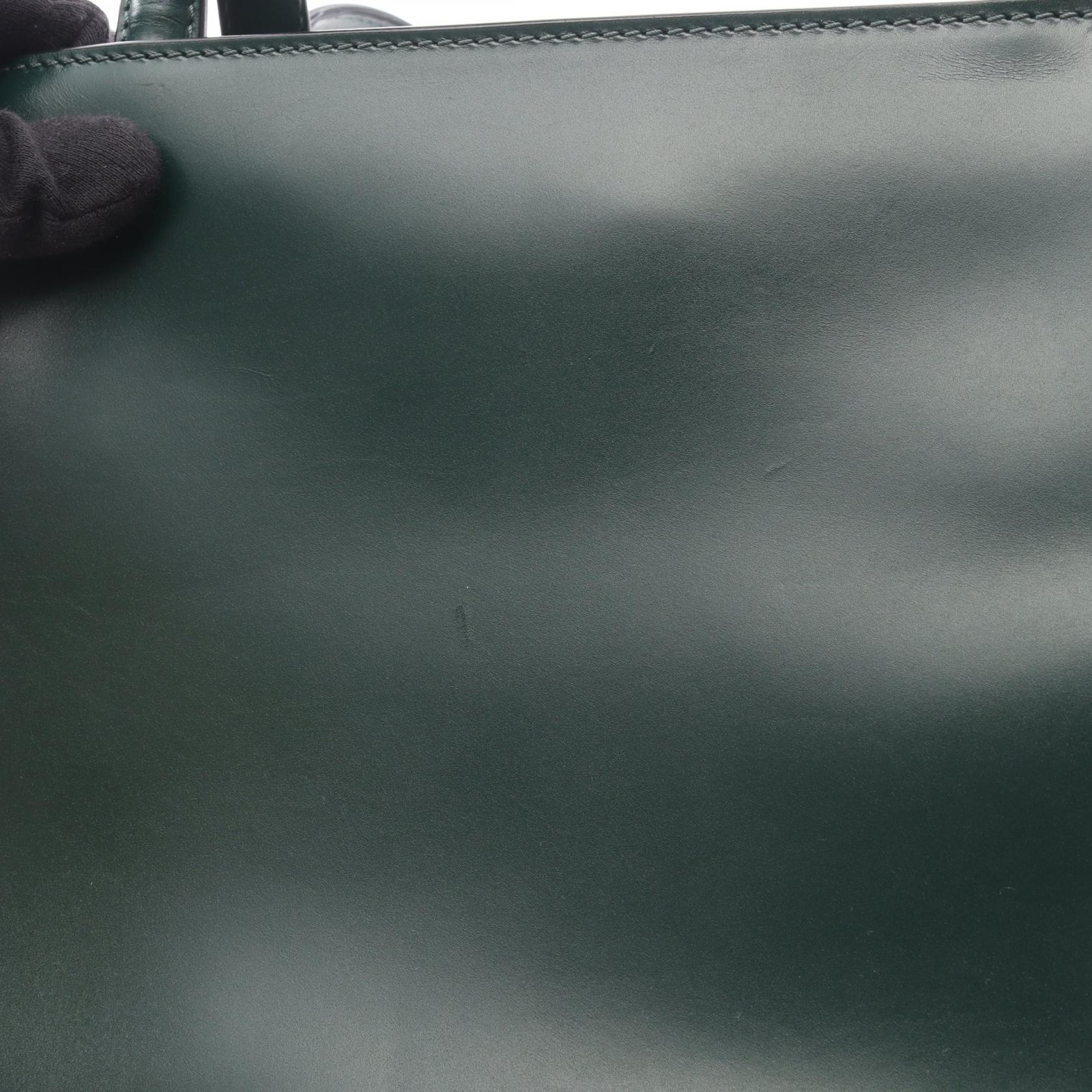Valextra Triennale 2WAY Shoulder Handbag leather Green Used Women