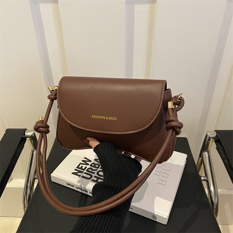 Retro Brown Crossbody Women’s Bag Fashion Single Shoulder Bag Trendy Handbag
