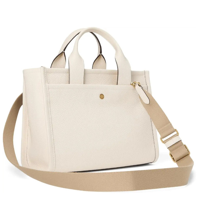 NWT Coach CAM75 Cargo Tote Shoulder Crossbody Bag in Chalk Leather NWT