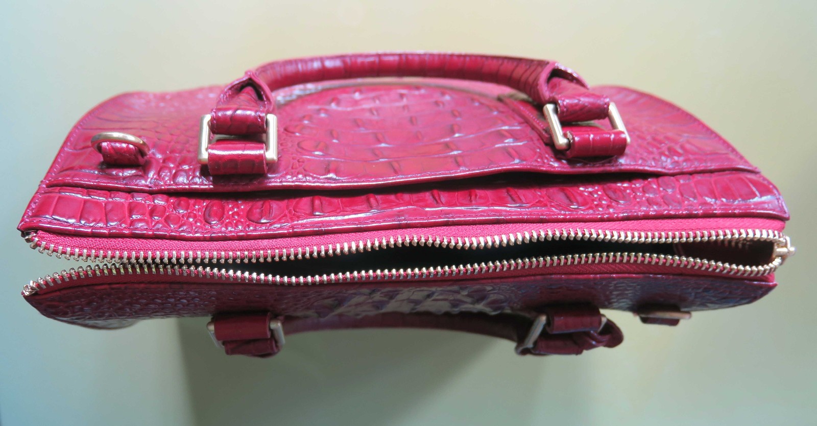 NWOT Brahmin Anywhere Convertible Carmine Red Melbourne