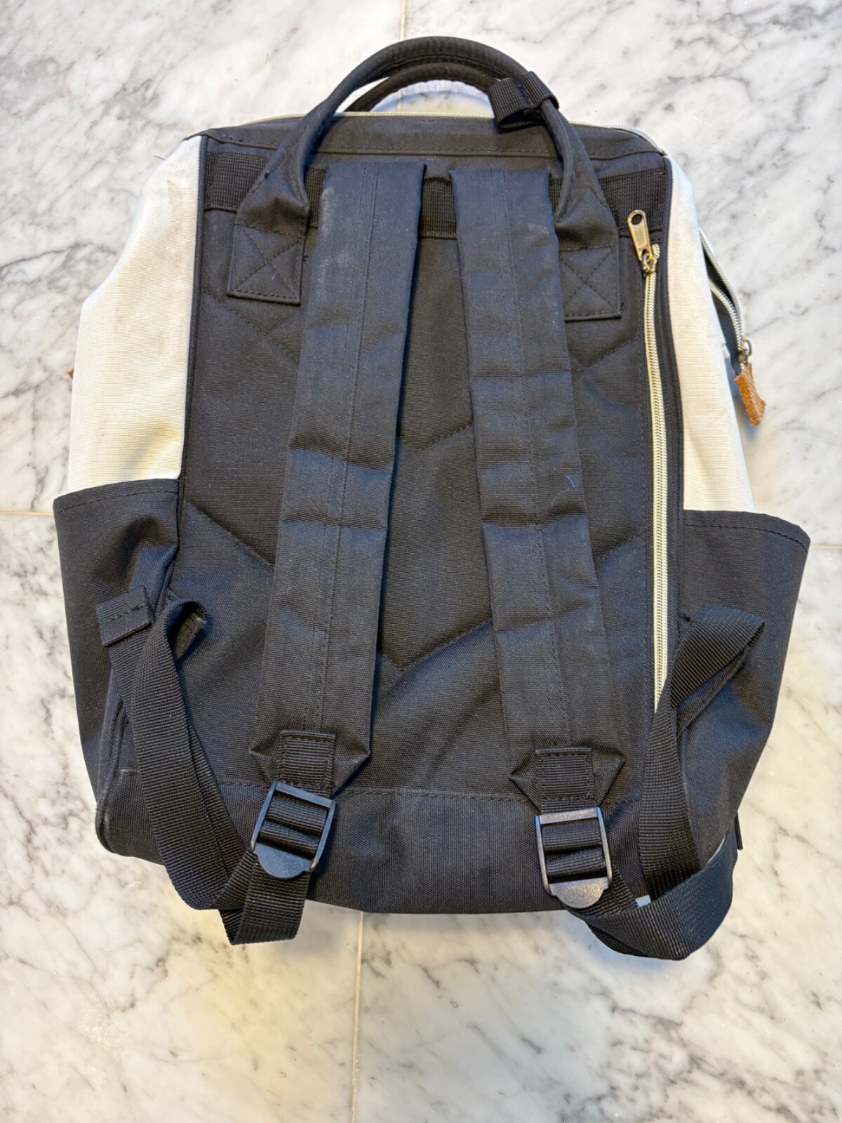 Himawari Diaper Bag Laptop Backpack Travel Backpack Black, White, Orange