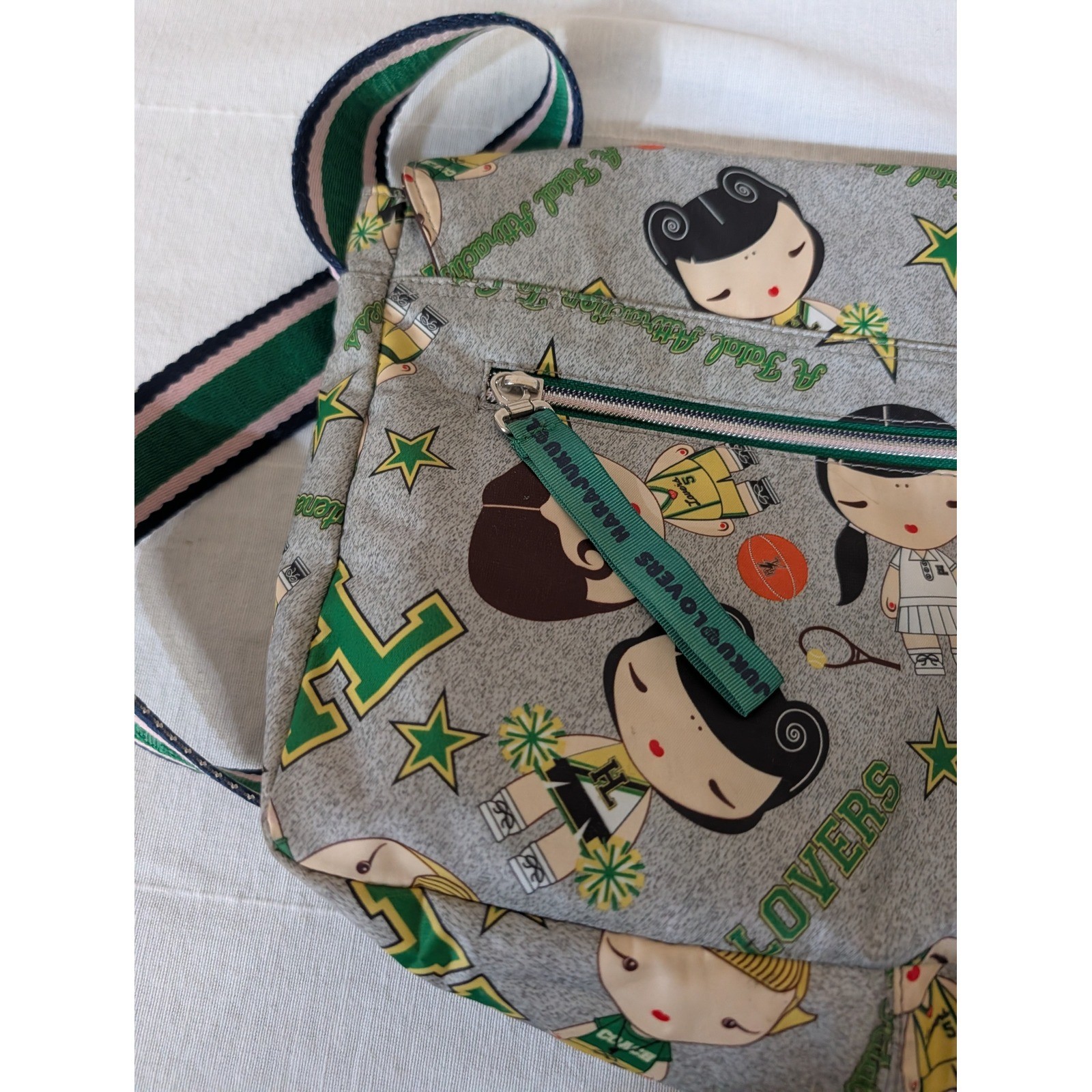 Y2K Harajuku Lovers Gwen Stefani Messenger Bag Cheer Tennis Crossbody Kawaii
