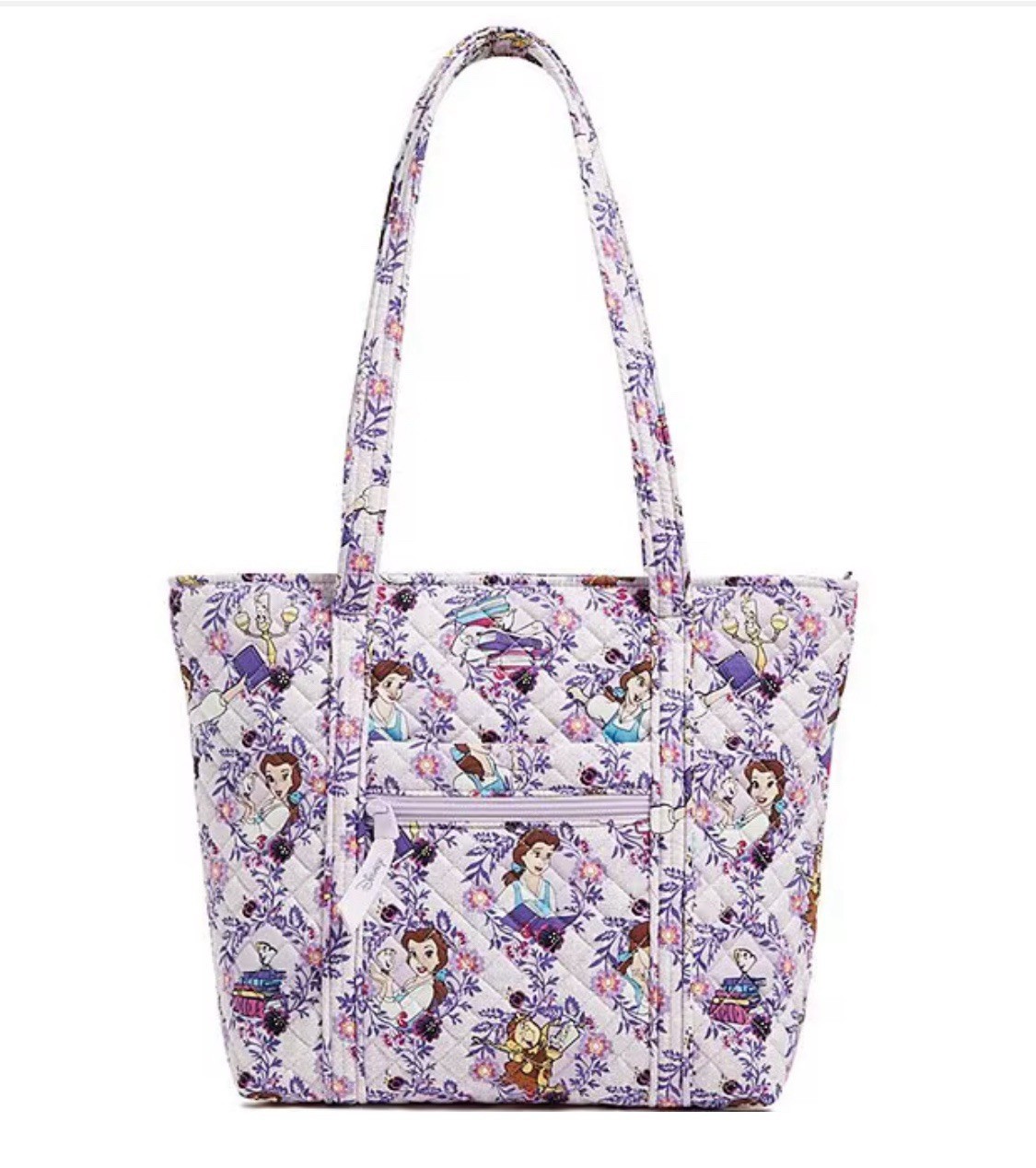 NEW Disney Vera Bradley Beauty and The Beast Floral Belle Tote Purse Bag NEW NWT