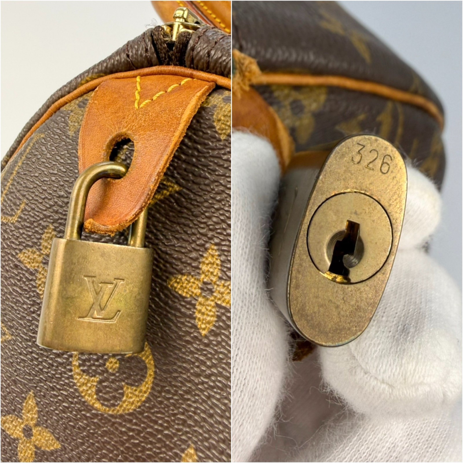 Louis Vuitton Speedy 30 Monogram Canvas Hand Bag LV Authentic M41526 B26030802