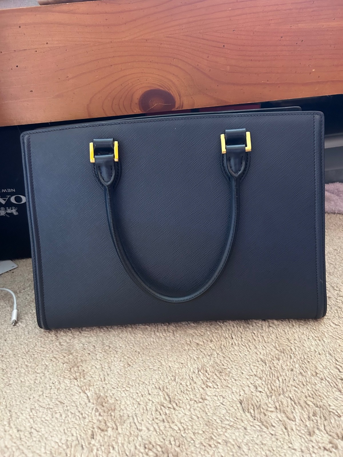 Prada Saffiano Convertible Handbag