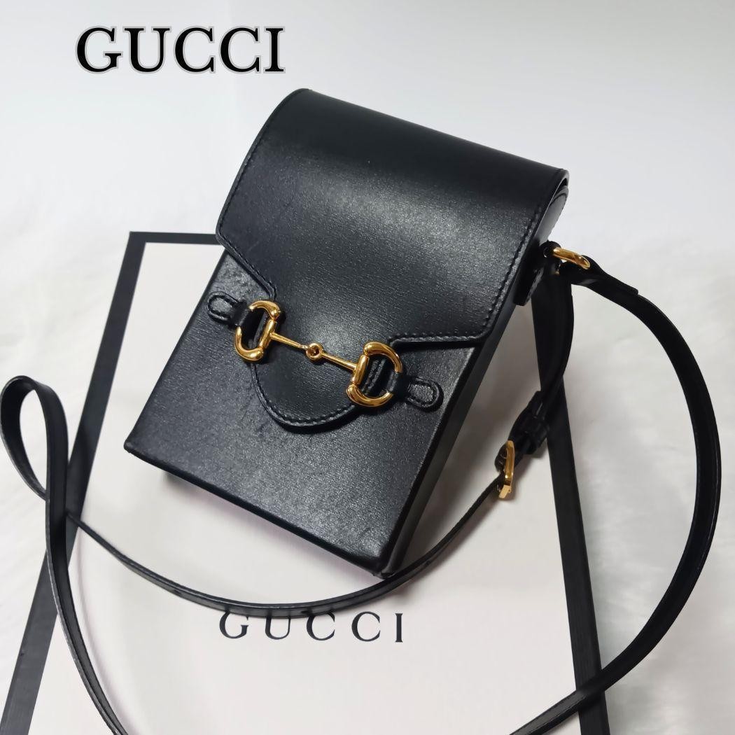 GUCCI Horsebit 1955 Mini Bag Shoulder Bag Gift Present 0607b