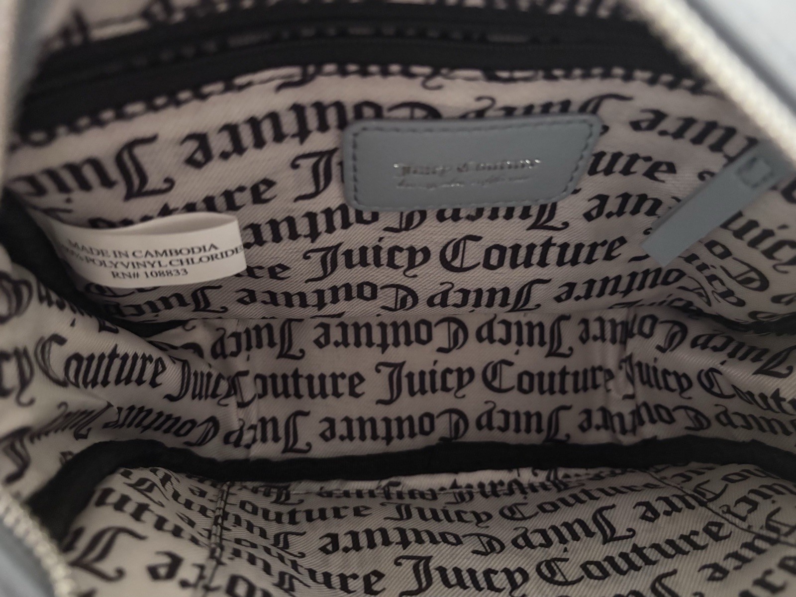 Juicy Couture Dusty Blue Crystal Crush Camera Crossbody (NWT)