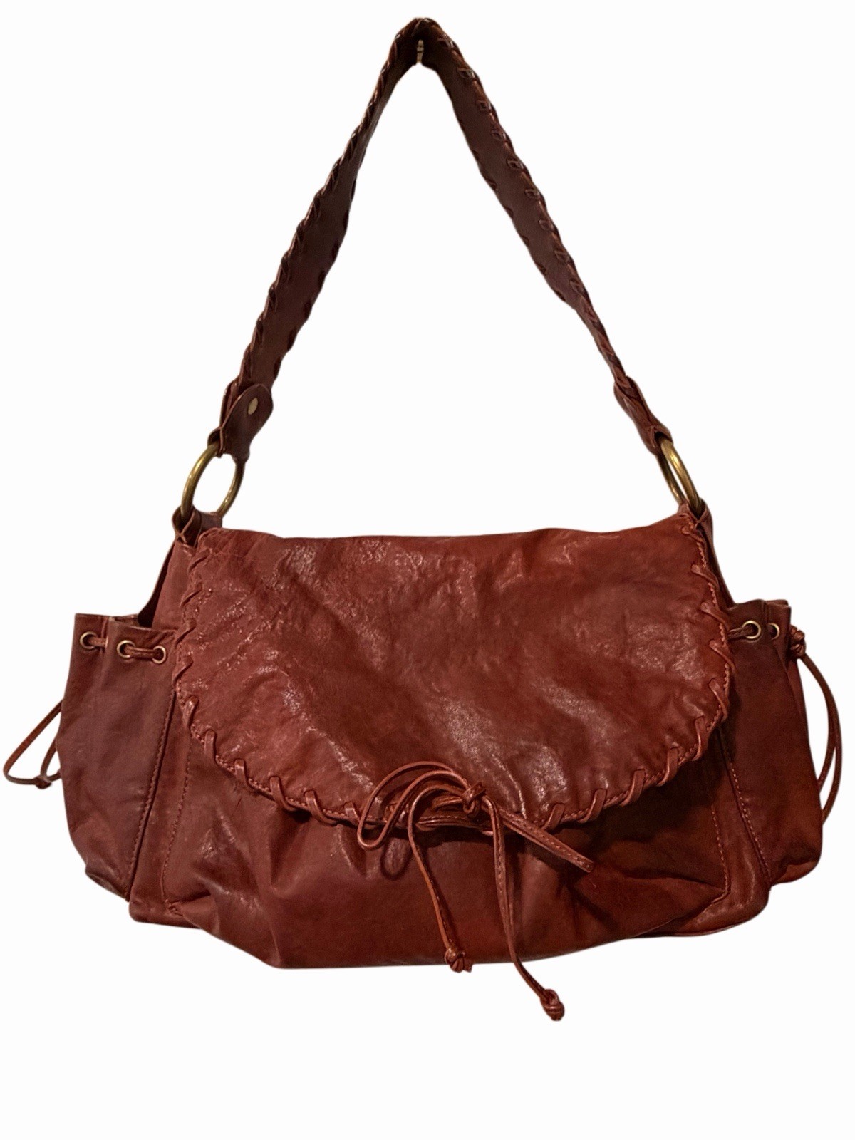 Kooba Bag Sienna Leather Bag with Braided Strap