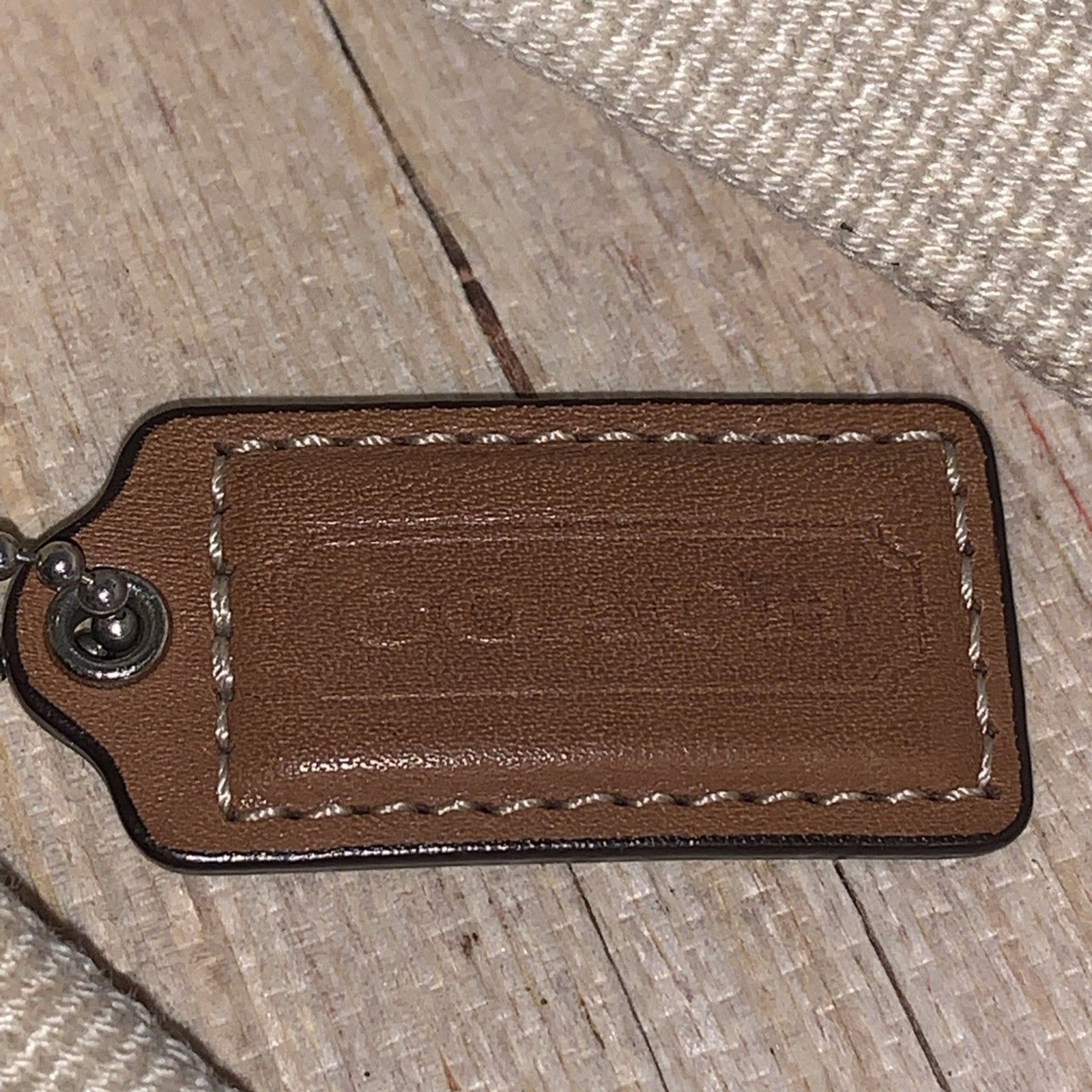 COACH Small Crossbody Classic C Fabric/Leather Brown Tan Adjustable Strap