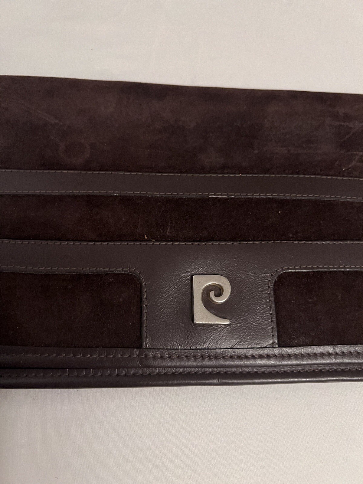 Pierre Cardin New York Brown Leather Vintage Clutch