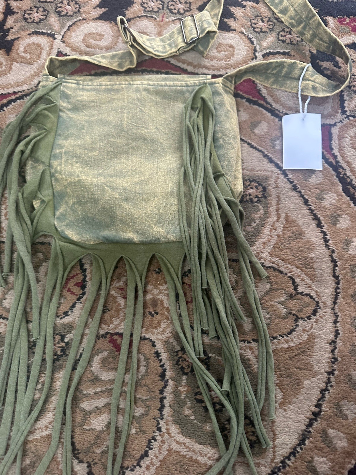 Boho Festival Crossbody Bag With Fringe And Embroidery
