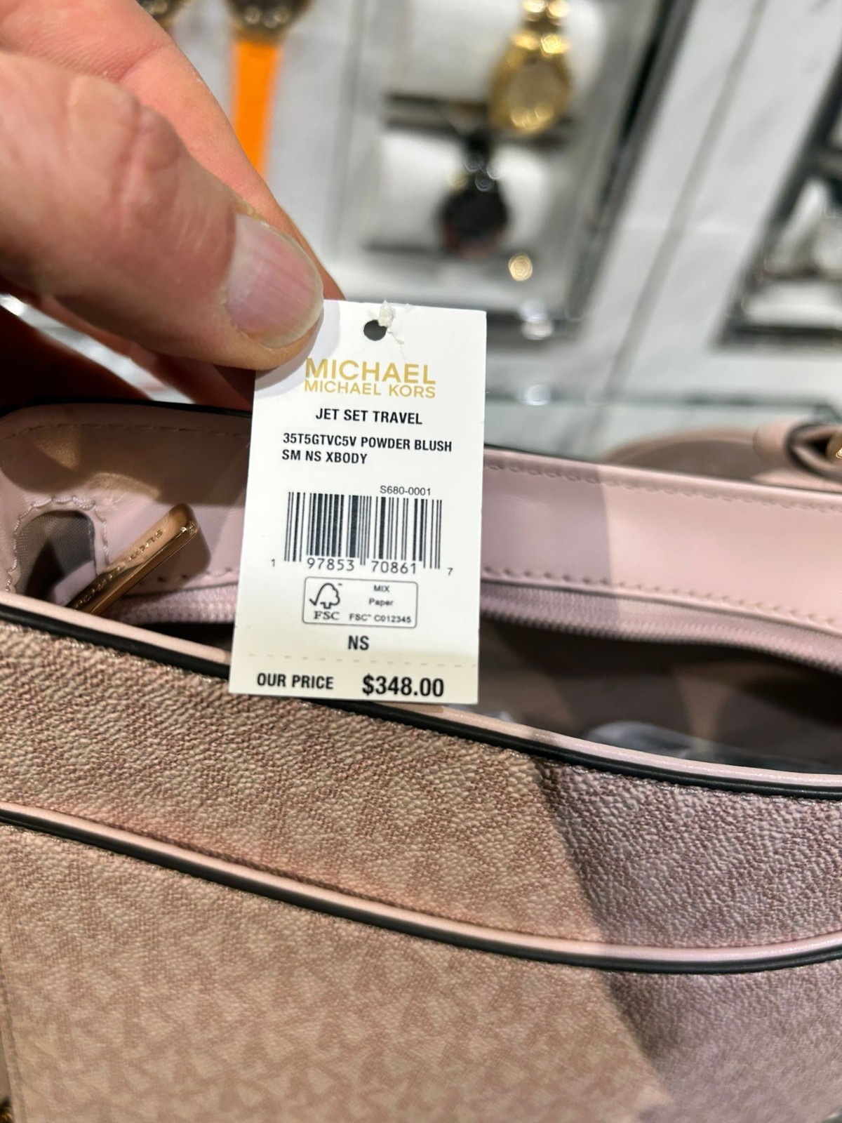 Michael Kors Small Bag Purse Messenger Shoulder Crossbody Handbag + Wallet Pink