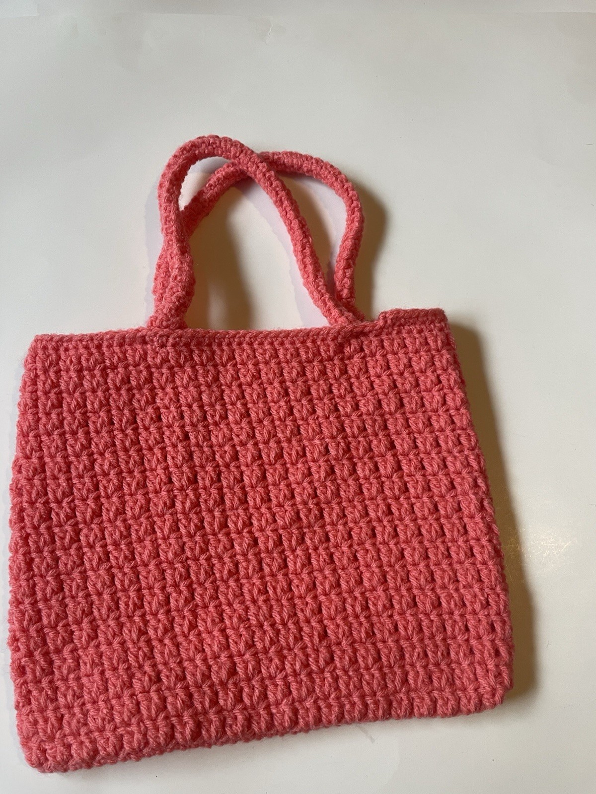 Tote Bag Yarn Small Pink Handbag for Women