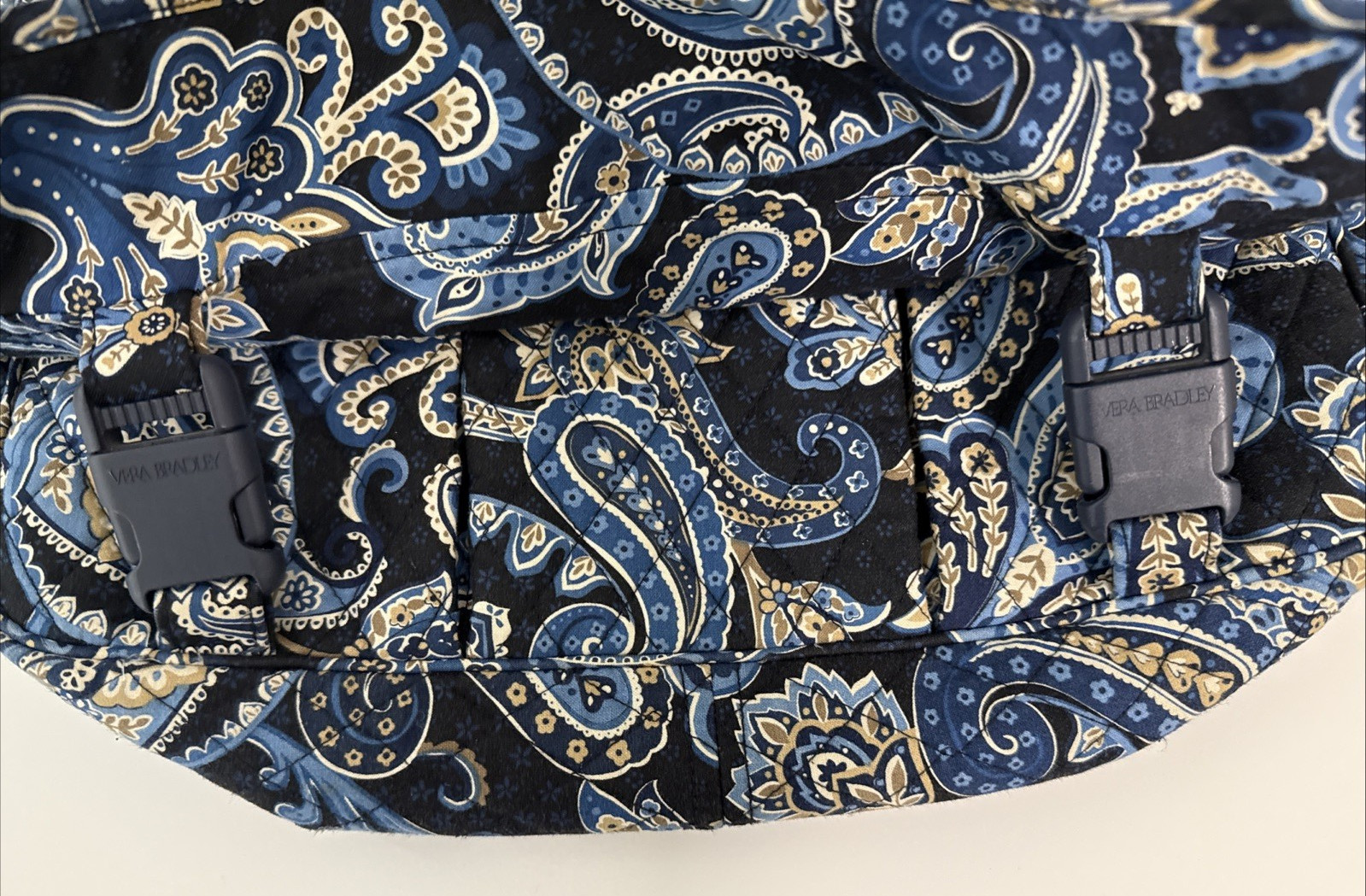 Vera Bradley Windsor Navy Quilt Large Weekender Travel Bag Carry On New w/Tags