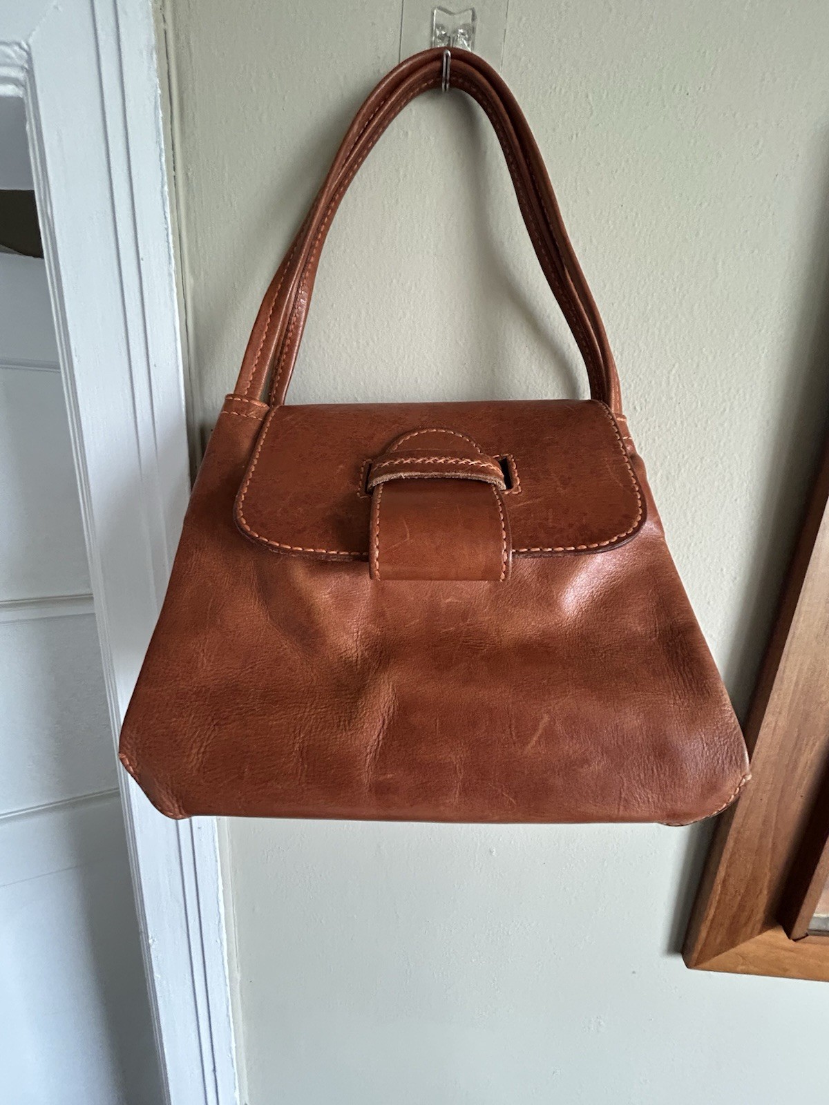 Henry Cuir Brown Leather Tote Handbag