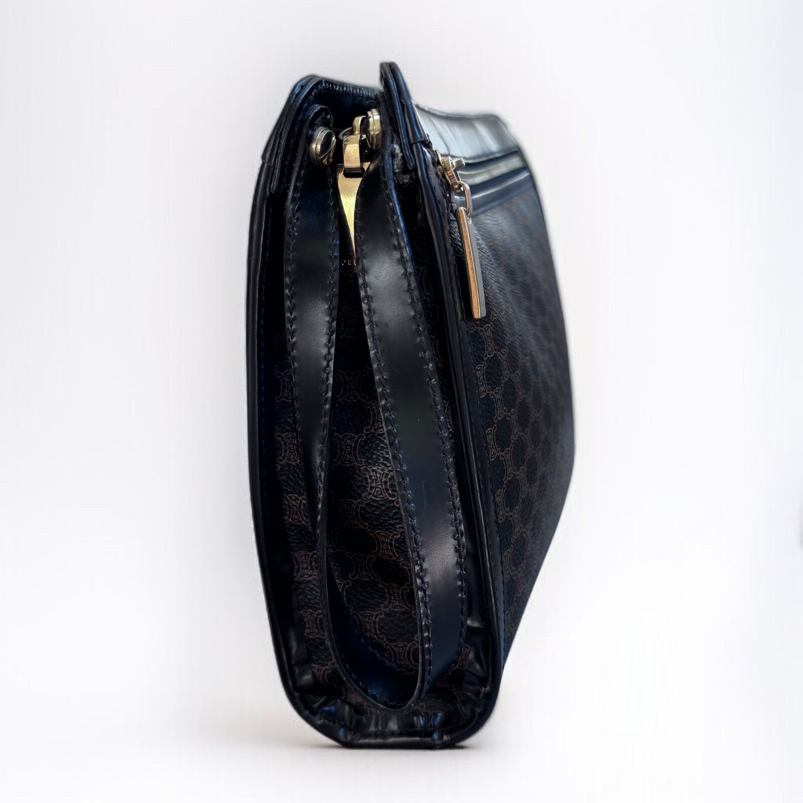 CELINE Clutch Bag Macadam Authentic