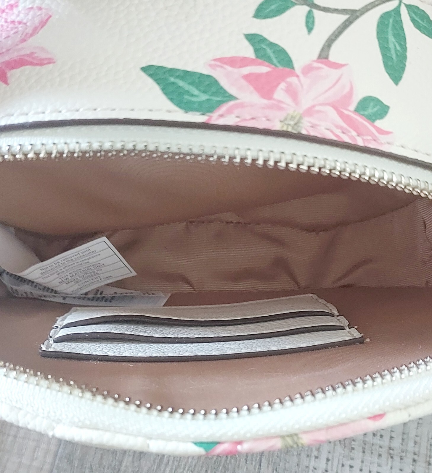 Draper James Train Case Purse Bag In Magnolia Flower Print Antique White EUC!