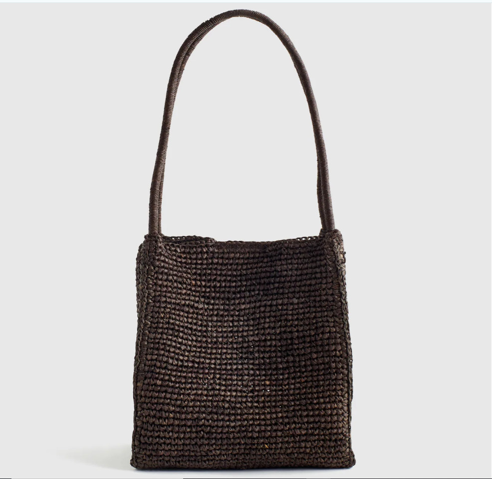Madewell Lexington Small Raffia Tote Bag for Women