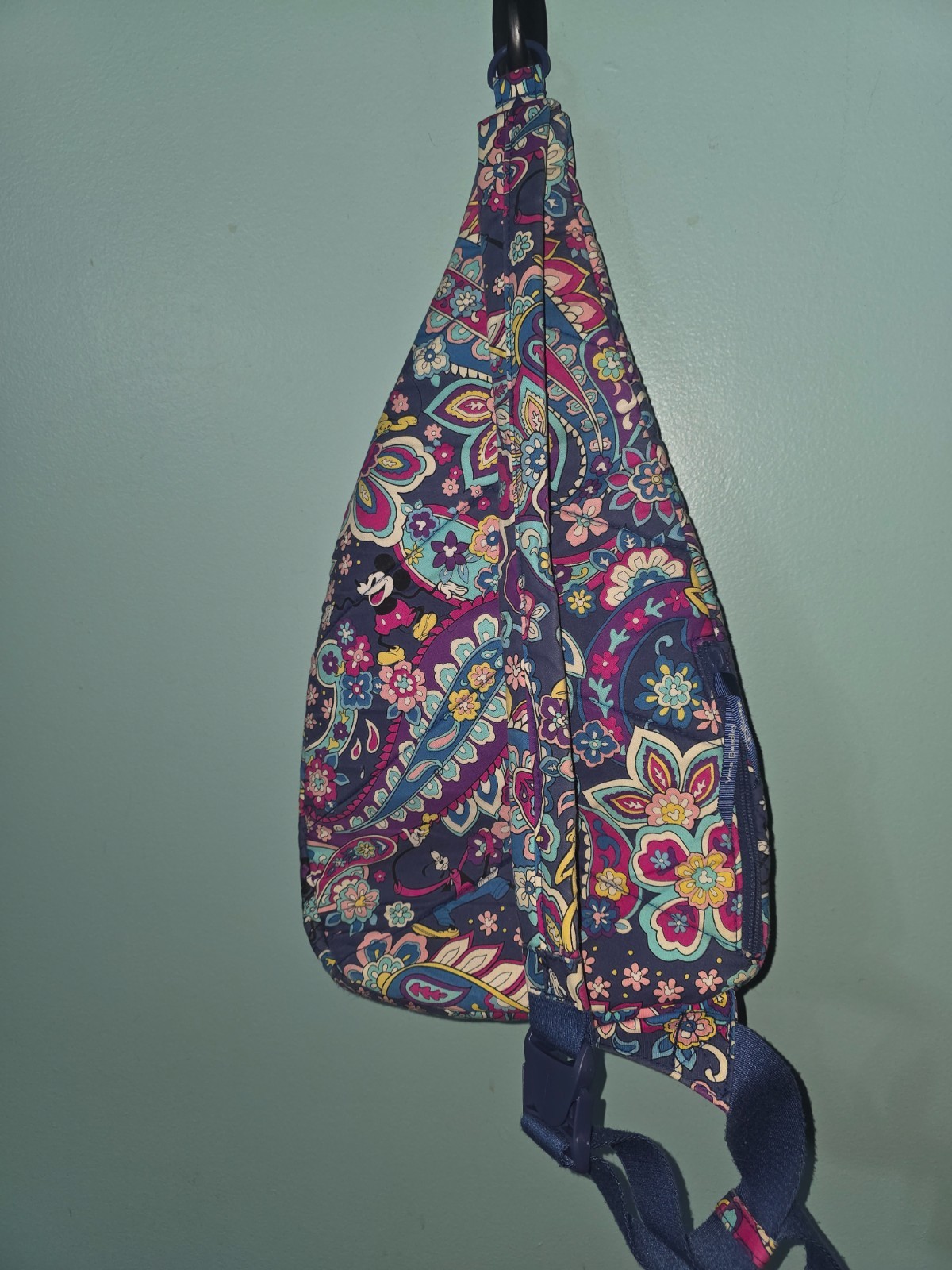 Vera Bradley X Disney Sling Backpack Bag Sensational Six Paisley Mickey Friends