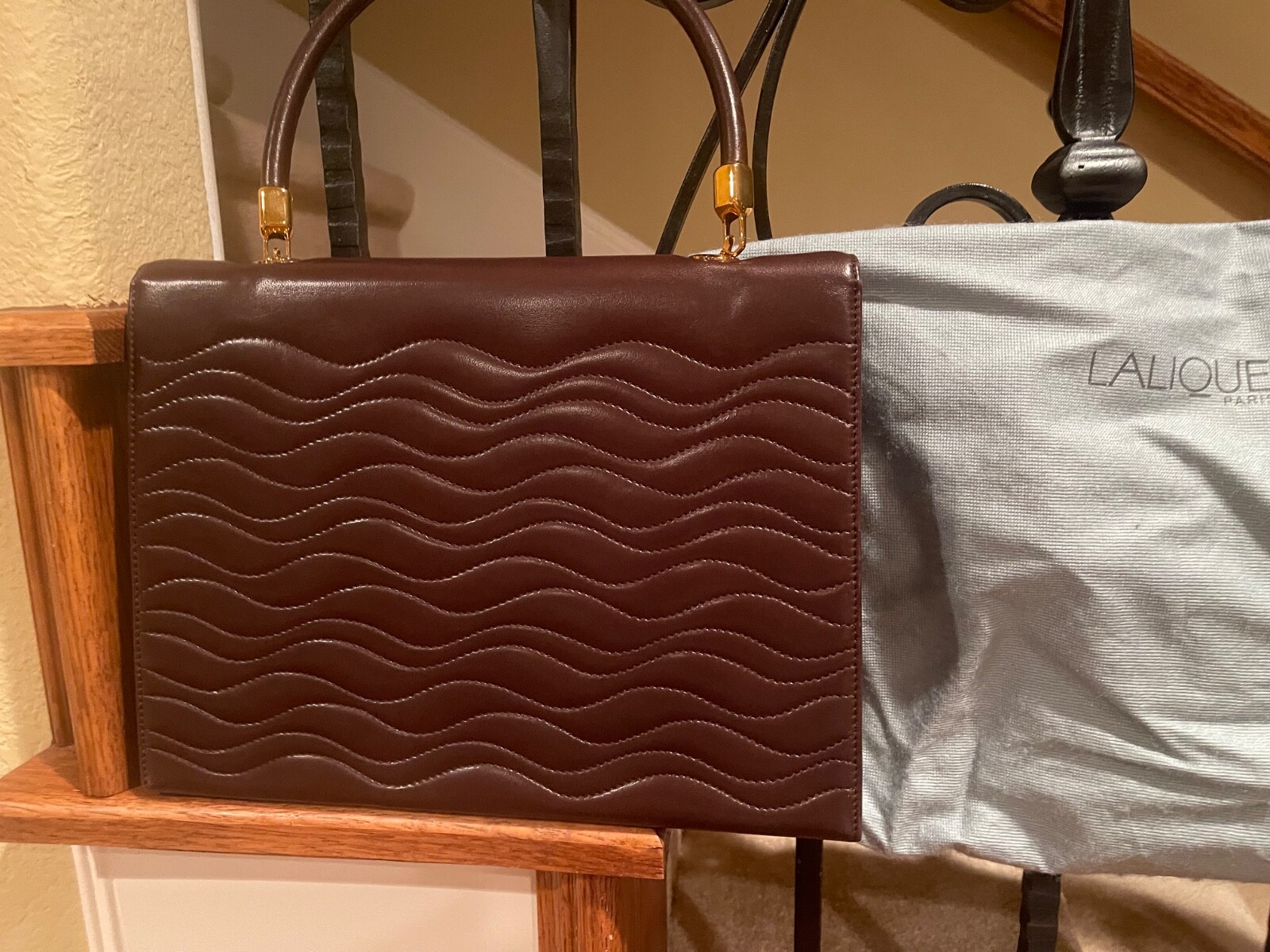 Lalique Brown SACS Handbag, New