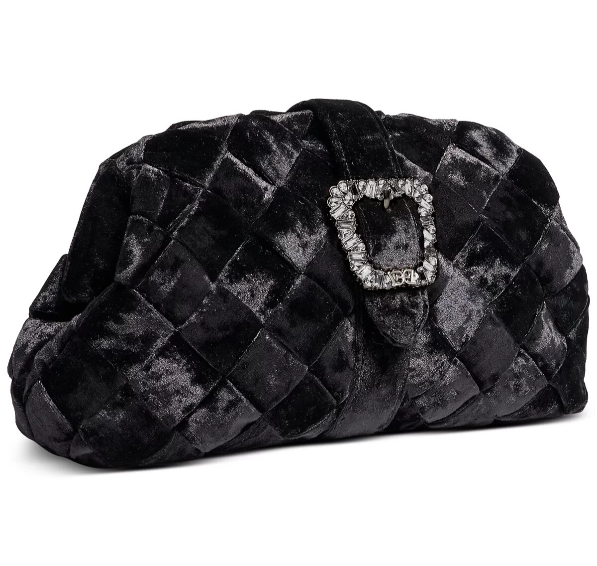 $195. Sam Edelman Brit Frame Cross Body Clutch Black Gunmetal