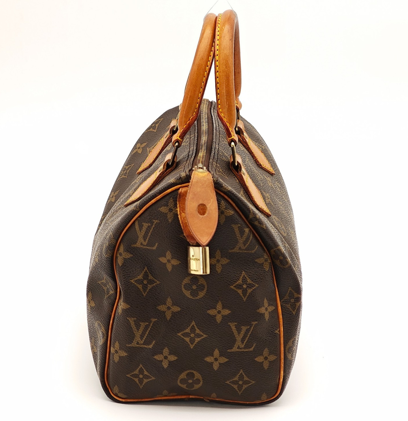 LOUIS VUITTON Speedy 25 Monogram Handbag Mini Boston M41109 Brown 0122