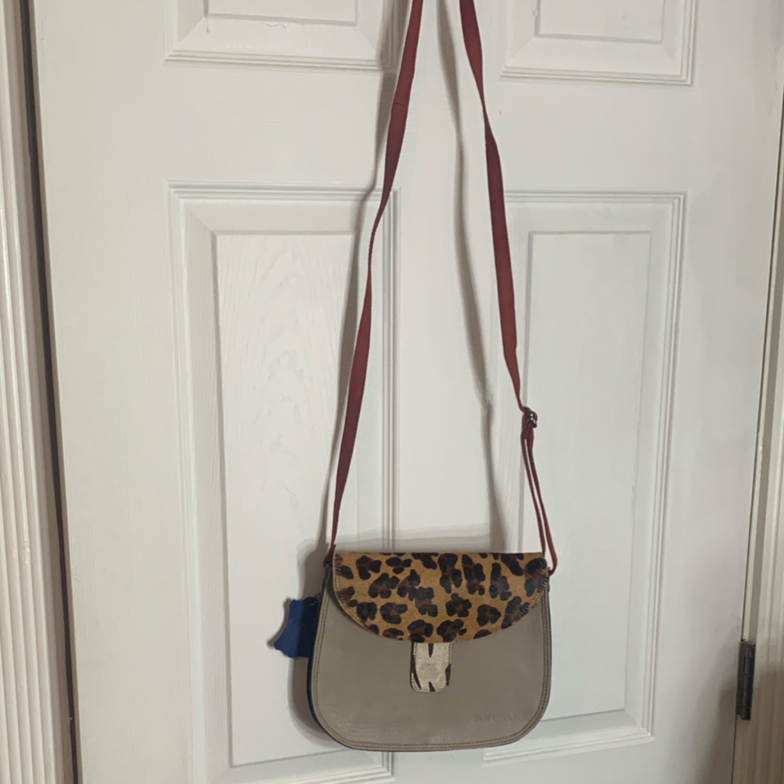 Soruka Women’s Leather Crossbody Bag Multicolor, Adjustable Strap