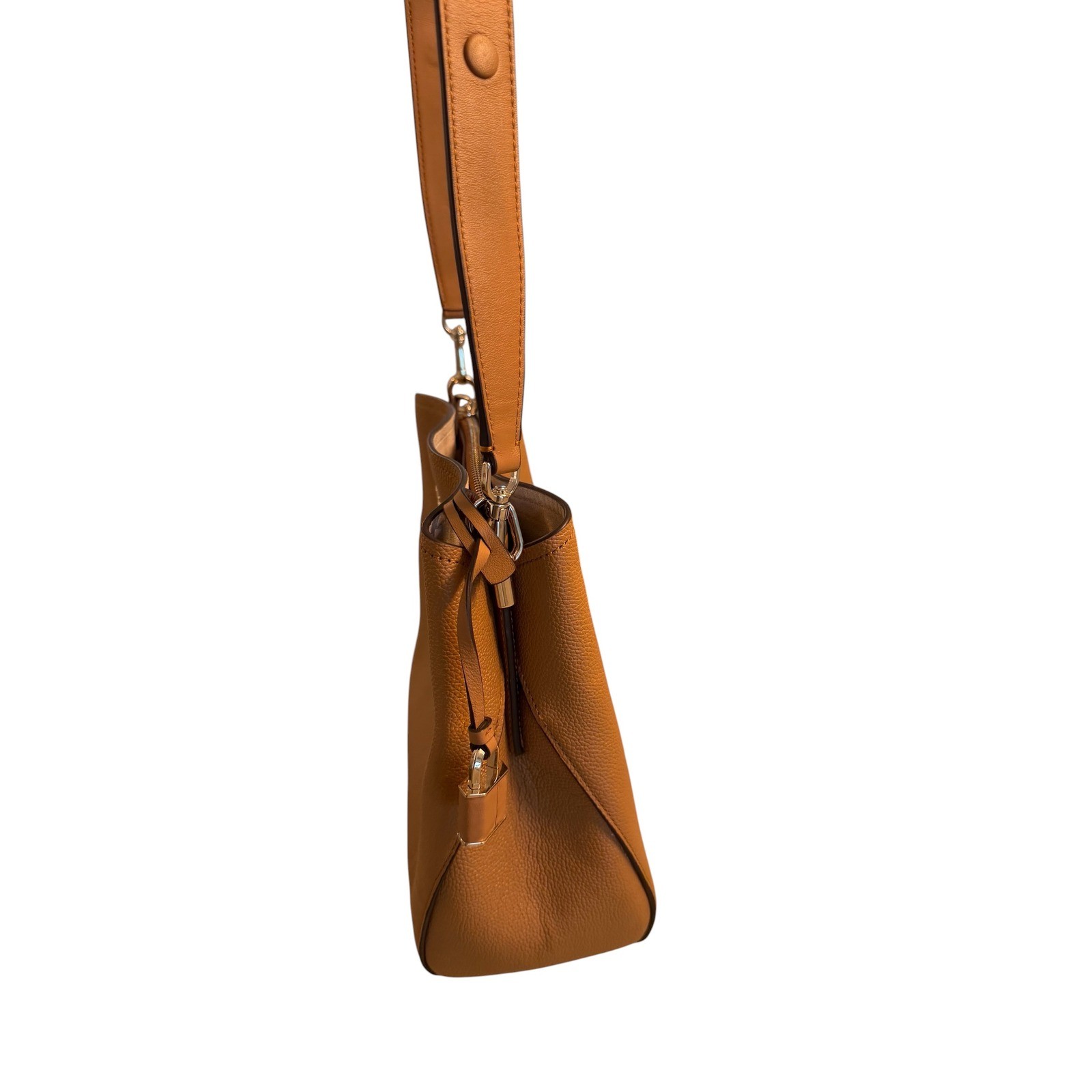 Kate Spade Marti Large Bucket Bag Brown Pebbled Leather Bennett Street Serena
